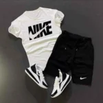 ترنج شورت Nike رجالي بخامة سمر ميلتون وتيشرت قطن عالي الجودة مناسب للرياضة والخروجات اليومية.