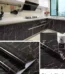بديل الرخام Marble رول ديكور ذاتي اللصق مقاوم للماء والرطوبة بتصميم رخام أبيض وأسود فاخر.