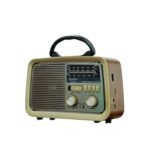 راديو دينكس DX2427 كلاسيكي مع بلوتوث وUSB وبطارية قابلة للشحن